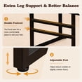 thumbnail image 5 of SESSLIFE Bar Stools Set of 2, Counter Height Bar Stools with PU Leather & Metal Legs, Barstools with Back, Bar Chairs for Kitchen Island, Black, 5 of 8