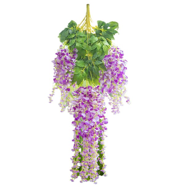 Bluelans Artificial Wisteria Flowers Vine Silk Flower Wedding Garden