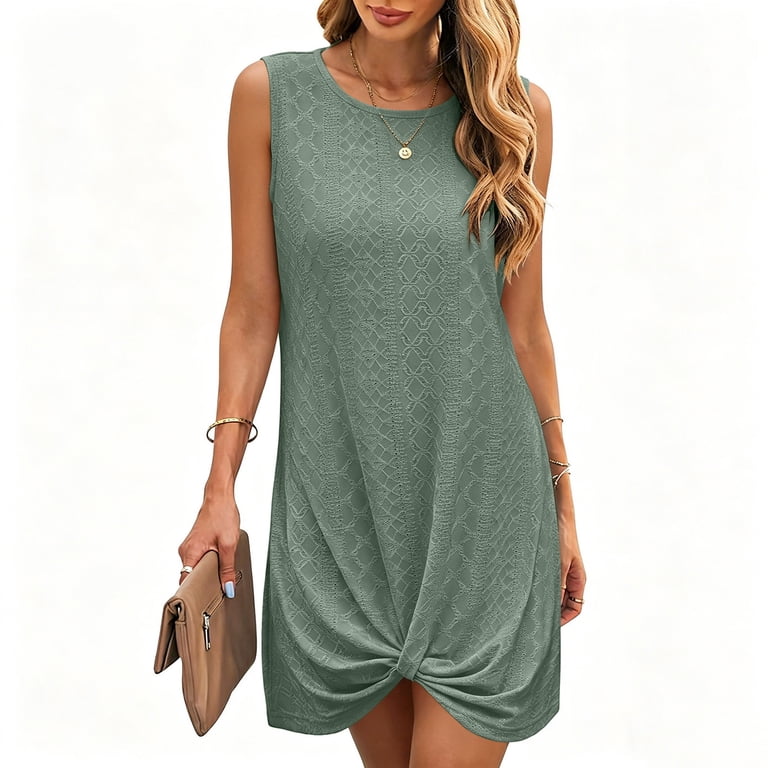 knit twist dress Sakura Twist Bodice Knit Dress Tan