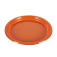 thumbnail image 1 of Nvzi 20Pcs 9in Plastic Dinner Plates, Disposable Plates Bulk Pack, Party Plates for BBQ, Picnic, Parties, Travel and Events, Microwavable Recyclable（Orange）, 1 of 1
