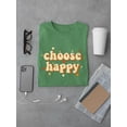 thumbnail image 3 of Choose Happy Retro Slogan. T-Shirt Men -Image by Shutterstock, Male 4X-Large, 3 of 4
