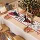 thumbnail image 4 of Mantel navideño de 72 x 13 pulgadas, bandera navideña para mesa, impermeable, decoración para mesa de centro, mantel largo, suministros de decoración navideña., 4 of 5