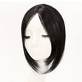 thumbnail image 4 of Clips-On Short Hair Wig For Female Head Top Replacement Blocks Effectively Covering Sparse & Gray Hair Light Brown, 4 of 4