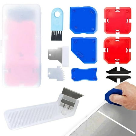 

Tohuu Grout Removal Tool 12pcs Sealant Finishing Tools Finishing Tool Grout Scraper for Kitchen Bathroom Floor Window Sealant Sealing Sink Joint Reuse And Replace eco friendly