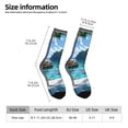 thumbnail image 2 of Vsdgher Tropical Paradise Window View Crew Socks for Men & Women, Breathable Casual Athletic Ankle Socks, 2 of 6