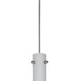 thumbnail image 2 of Bottle Shape Glass Hanging Lamp with Stripes and Cut Out Details, White, 2 of 5