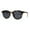 Tortoise Black, variant on Hipster Round Horn Rim Inset Lens Thin Plastic Sunglasses All Black