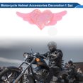 thumbnail image 2 of Accesorios para Cascos de Motocicleta Decoración Alas de Corazón para Cascos de Motocicleta Bicicleta Esquí Rosa Tela Sticker 1 Juego, 2 of 6
