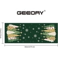 thumbnail image 4 of Christmas Table Runner 13x36 Inch, Xmas Trees Snowflakes Holiday Decorative Farmhouse Table Decoration for Kitchen Dinning, Indoor Outdoor Dinner Party Decor (Green) GT152-36, 4 of 6