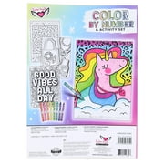 Fashion Angels Color By Number & Activity Set-30+ Pages & Crayons Ages 6