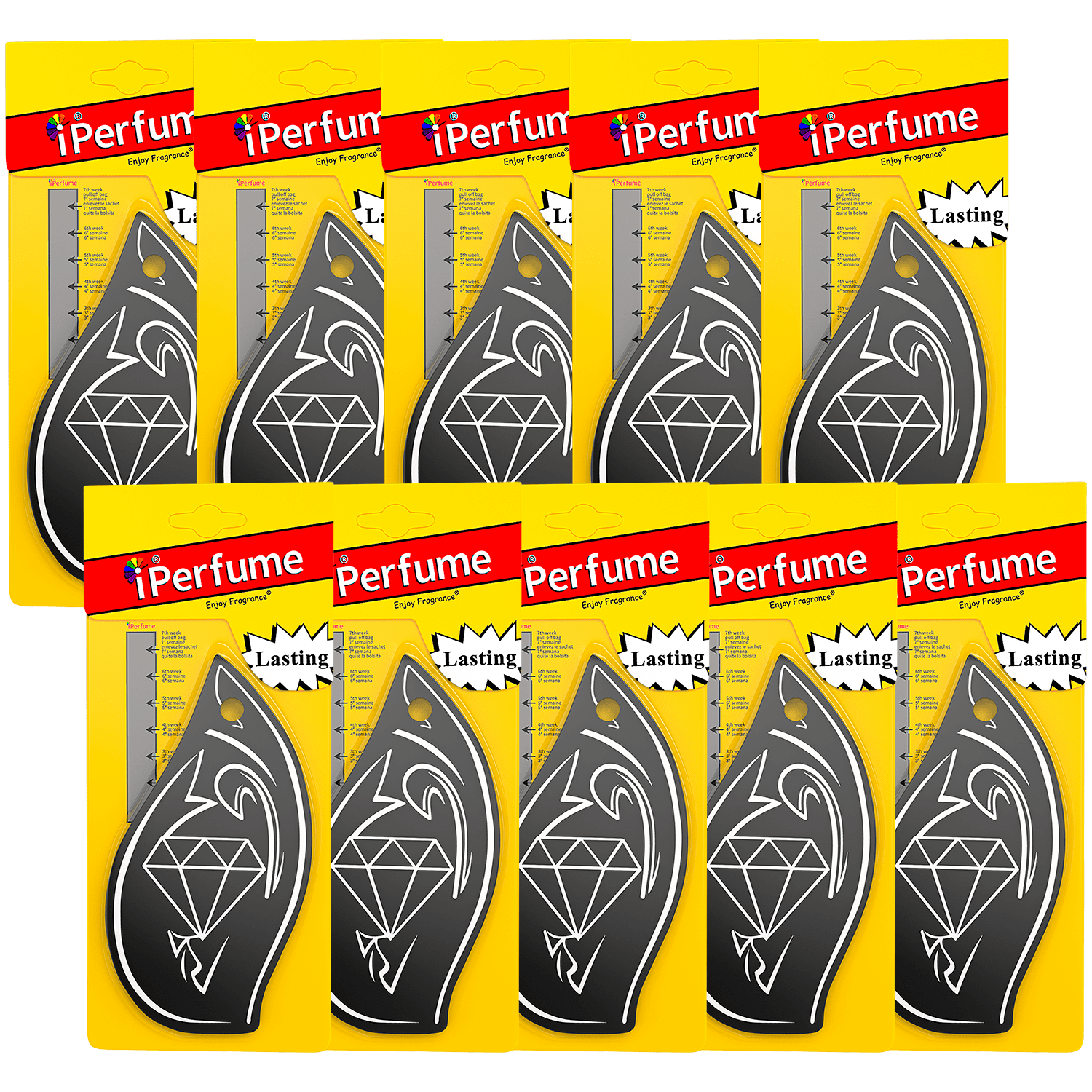 Air Freshener Car Freshner (New Car Scent) 10 Pack