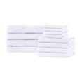 thumbnail image 2 of BNM Eco-Friendly Cotton Assorted Towel 12 Piece Set, White, 2 of 5