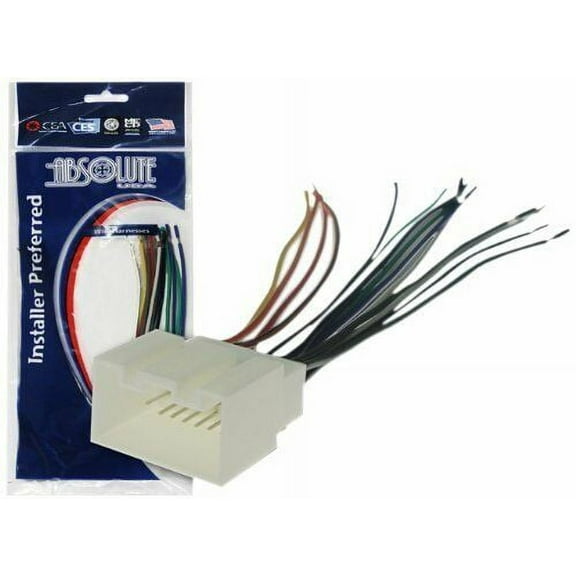 Absolute USA H598/1771 Radio Wiring Harness for Ford/Lincoln Mercuy 1998-2010