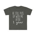 thumbnail image 1 of One Year Anniversary Shirt, Gifts, Tshirt, T-shirt Tee, 1 of 2