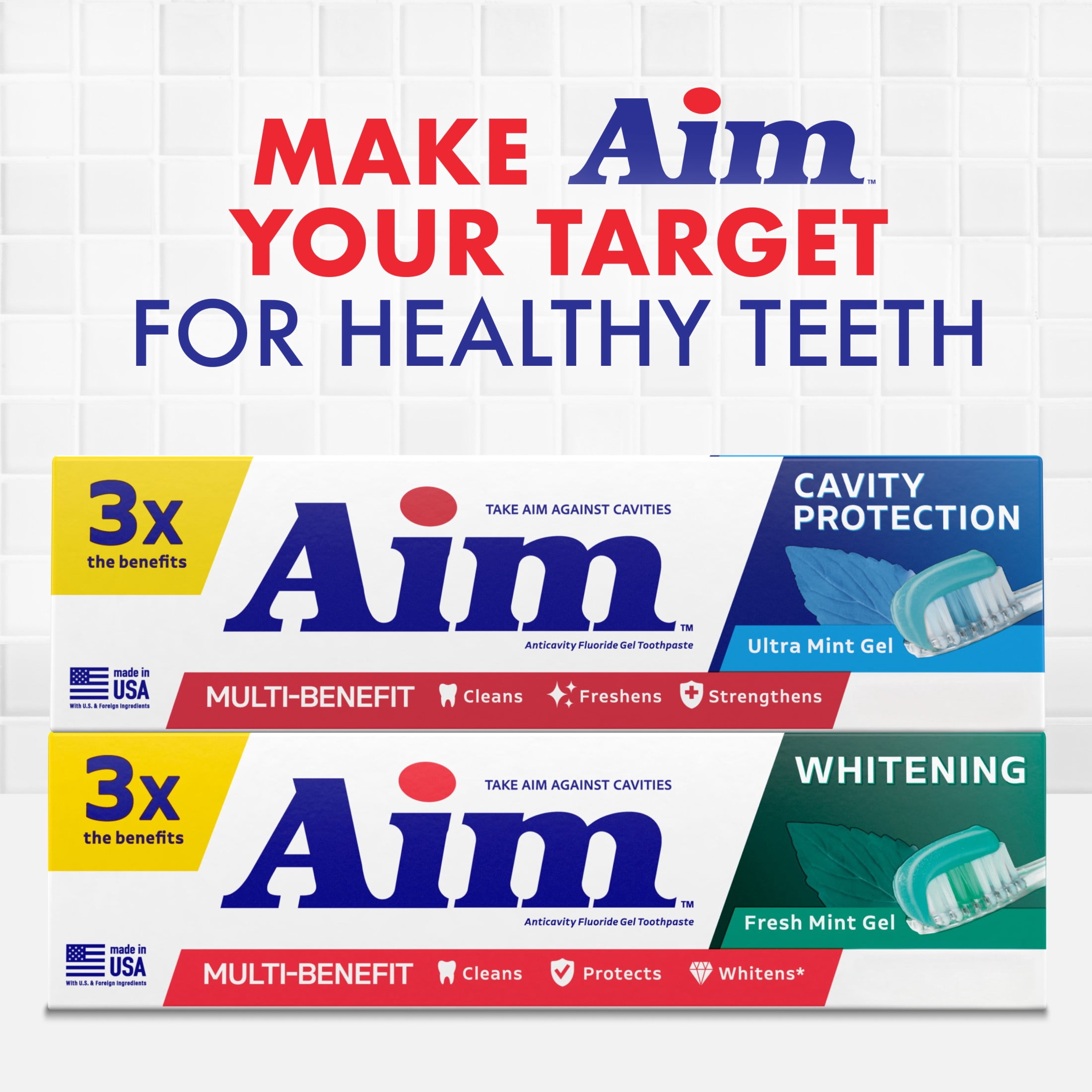 AIM Cavity Protection Toothpaste, Ultra Mint Gel, 5.5 oz