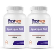 Alpha Lipoic Acid 300mg (240 Capsules) (2-Pack) No Stearate - No Flow Agents