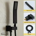 thumbnail image 6 of Boyel Living Bathroom Luxury Shower System Set 12 Inch Rainfall Shower Head with Handheld Shower ,Wall Mounted High Pressure Shower Faucet in Matte Black Shower Head, 6 of 8