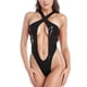 thumbnail image 1 of Gibobby Ropa interior mujer Conjunto de lencería sexy para mujer con liguero, brasier de encaje y bragas conjunto de tirantes exóticos(Negro, CH), 1 of 4