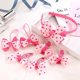 thumbnail image 1 of 7 Pices Bijoux Pour Enfants Petites Filles Rose Collier Pulsera Bague Pinces Cheveux Arcs Accessoires Ensemble, Princesse Bijoux Cadeau Pour Je, 1 of 5