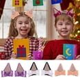 thumbnail image 2 of 2 pinzas para el pelo con lazo y orejas de perro brillantes para niños pequeños, decoración de lentejuelas brillantes, horquillas para el pelo, suministros de decoración para fiestas, 2 of 8