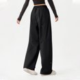 thumbnail image 4 of Girls' Quick-Dry Hiking Pants Lightweight Water-Resistant Baggy Joggers with Pockets Black S, 4 of 5