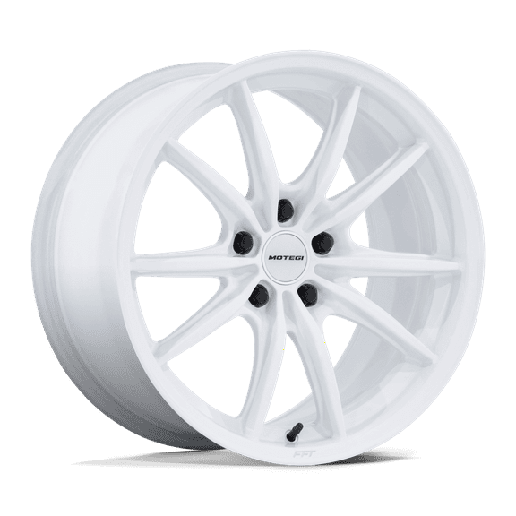 17x9.5 Motegi MR162 Zentoku Glossy White Wheel 5x4.5 (35mm)