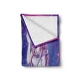 thumbnail image 2 of Anime Soft Flannel Fleece Throw Blanket, Purple Anime Fairy Sitting in Theme of Zodiac Astrology Horoscope Sign Artprint, Cozy Plush for Indoor and Outdoor Use, 60" x 80", Purple Blue, by Ambesonne, 2 of 6