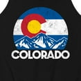 thumbnail image 3 of Instant Message - Retro Colorado Flag Mountains - Men's Jersey Tank Top, 3 of 6