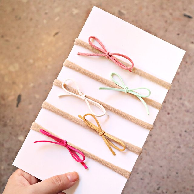 5 unids/set de diadema de lazo para bebé, diademas de nailon, bandas de pelo de algodón para niños y niñas, diadema suave, accesorios para el cabello para recién nacidos, niño pequeño Tan Jianjun unisex