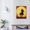 thumbnail image 4 of COMIO  Cowboy Wall Art - Western Wall Decor, Rodeo Decor, Cowboy Gifts, Western Wall Art, Western Home Decor, Country Room Decor, Cowboy Poster Wall Decor, Framed, 4 of 5