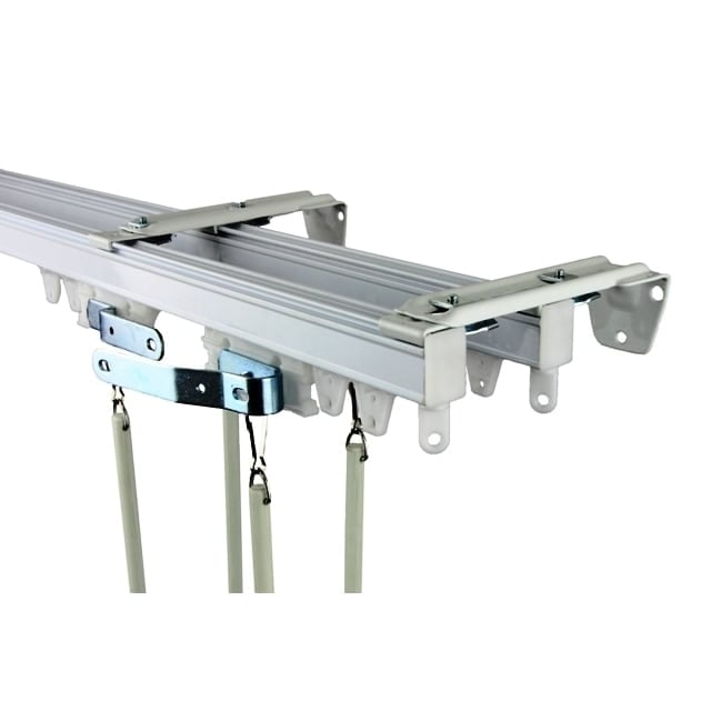 InStyleDesign Commercial Wall/Ceiling Double Track/Room DividerWhite