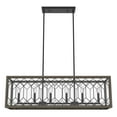 thumbnail image 2 of Hunter - Chevron 6-light Rustic Iron, Extra Large Chandelier, Dimmable, Linear Shaped, for Bedrooms, Kitchens, Dining, Living Rooms - 19373, 2 of 9