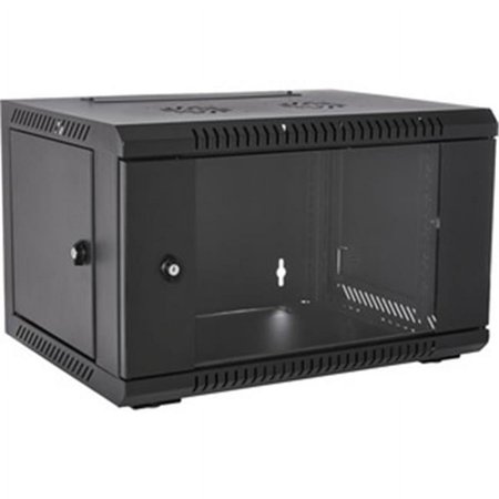 UPC: 0662919104813 | V7 6U Rack Wall Mount Cabinet Black (RMWC6UG-1N)