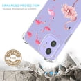 thumbnail image 2 of Flamingo Collage Clear Case for iPhone 12 Mini,Aesthetic Art Design Case for Men Women,Unique Soft Transparent TPU Bumper Case Cover, 2 of 5