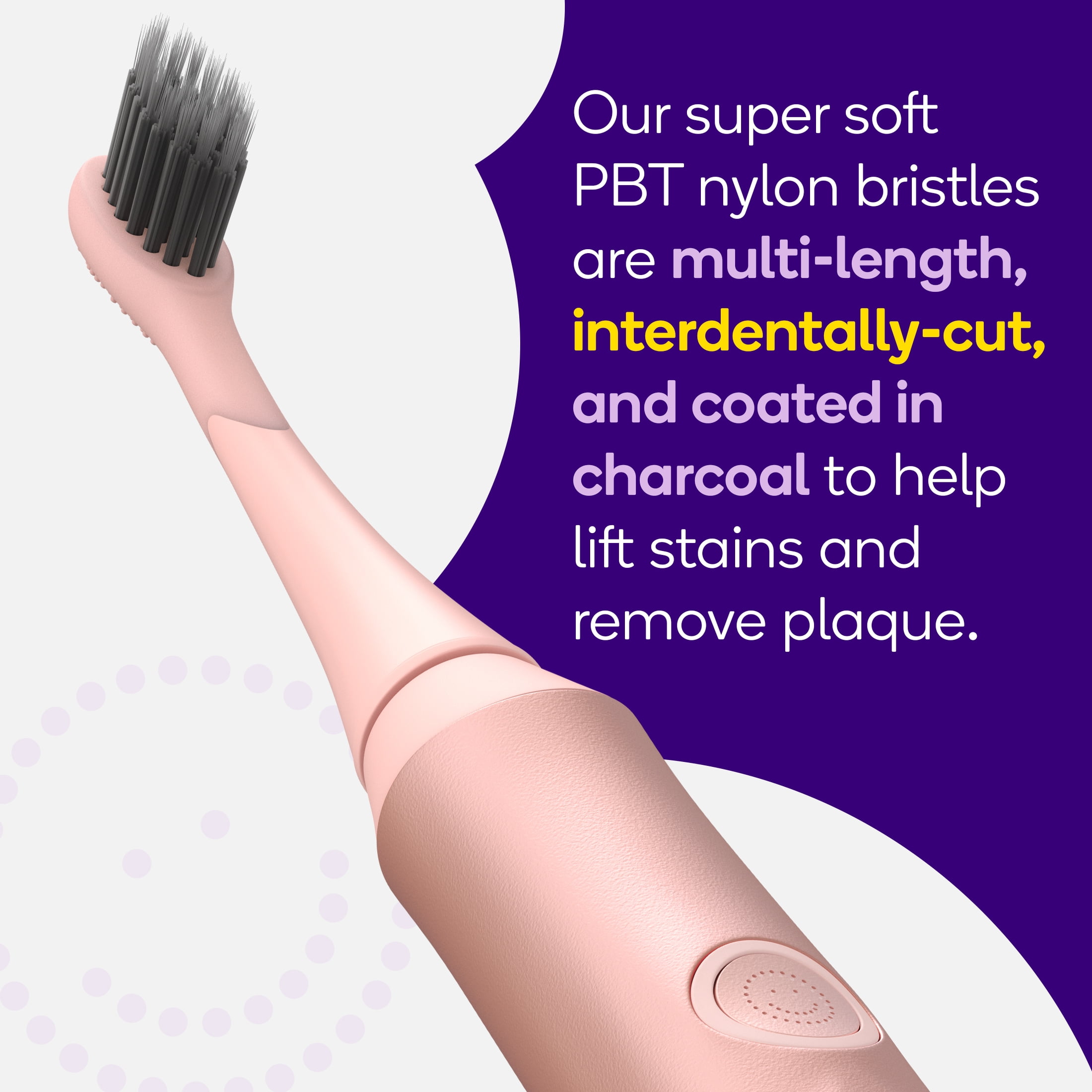 Burst Sonic Electric Toothbrush Replacement Head, Rose Gold, 1 Count