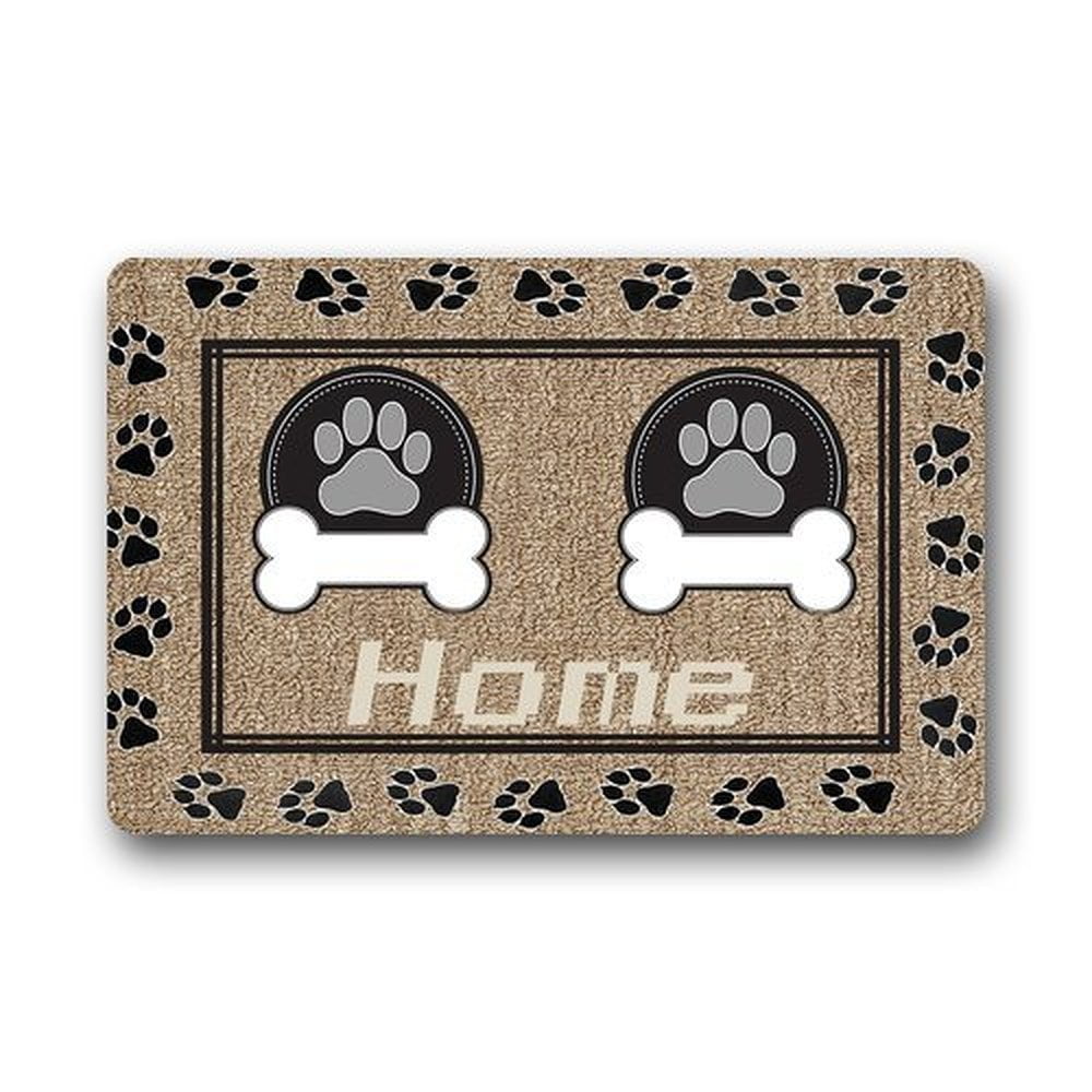 WinHome Design Dog Doormat Floor Mats Rugs Outdoors/Indoor Doormat Size