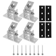 thumbnail image 1 of KAKOWELY solar panel brackets 4pcs Solar Panel Bracket Adjustable Solar Panel Tilt Mount Panel Clamp Mounting Stand4.13"X3.15"X2.95", 1 of 5