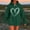 02 Green, variant on Fewfanhot Women's Fashion Hoodies & Sweatshirts Graphic Hoodies Drawstring Long Sleeve Sweatshirt with Pocket Pullover