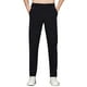 thumbnail image 2 of Pantalones largos para hombre, de color liso, de seda helada, elásticos, con cordón, informales, deportivos, para hombre, 2 of 6
