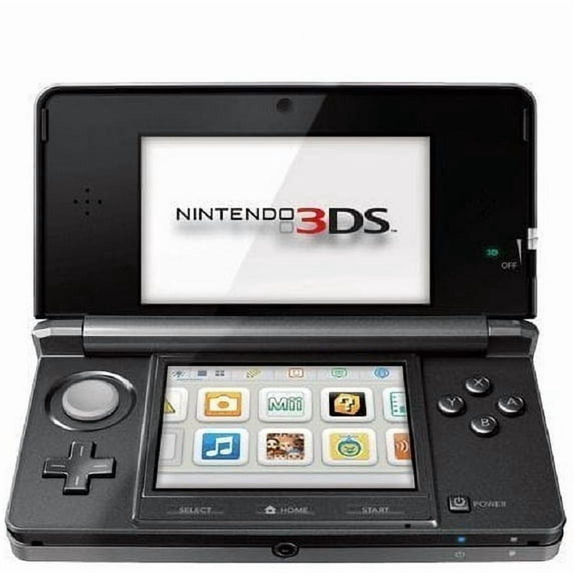 Restored Nintendo 3DS Handheld Video Game Console with Carrying Case - Cosmo Black (Refurbished)