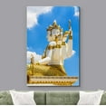 thumbnail image 3 of wall26 Canvas Print Wall Art Brahma Hindu God Golden Ivory Statue Portrait Cultural Religious Photography Realism Decorative Yoga Multicolor Relax/Calm Zen for Living Room, Bedroom, Office - 12", 3 of 5