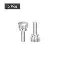 thumbnail image 3 of Tornillos moleteados M4x12mm Unique Bargains Latón Niquelado 5uds, 3 of 4