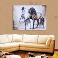 thumbnail image 2 of Figura de animal retro, arte abstracto de la pared, pintura al óleo, lienzo pintado, póster (40*57 cm), 2 of 9