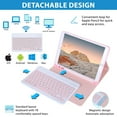 thumbnail image 4 of Keyboard Case for iPad 6th Generation(2018)  iPad 5th Gen(2017)  iPad Air 2  iPad Air  iPad Pro 9.7  Detachable Bluetooth Keyboard with Pencil Holder  Black, 4 of 6