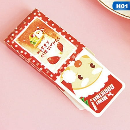 Fancyleo 28 pcs/Pack Christmas is Coming Mini Card Valentine's Day New Year Greeting Card Postcard Birthday Gift Message