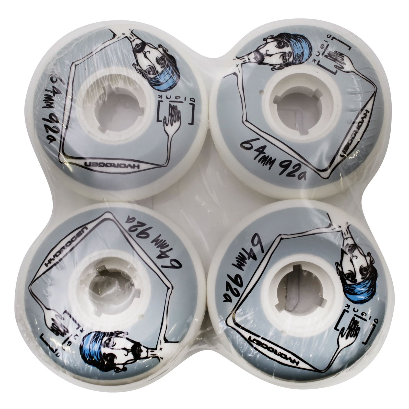 ROLLERBLADE Hydrogen Blank 64/92A 4Pcs Gray Wheels (06844400101)