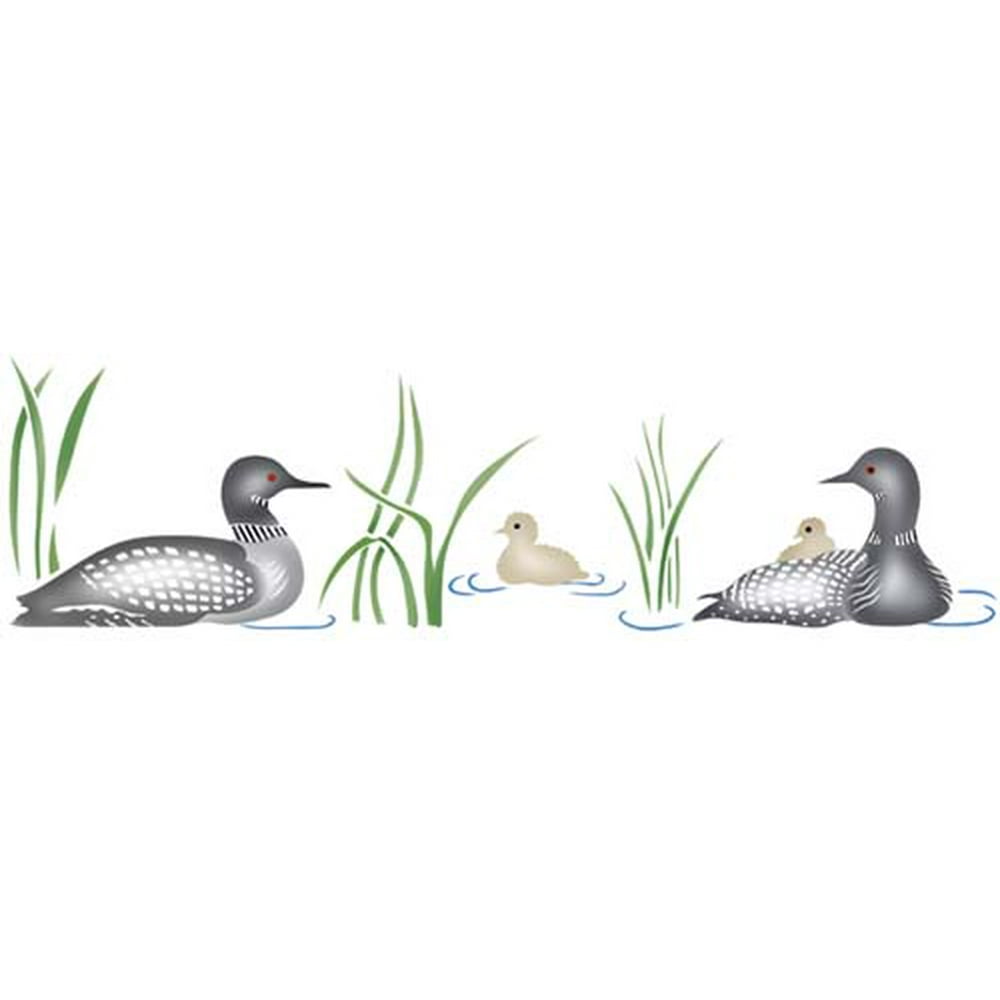 Loons Wall Stencil SKU #1851 by Designer Stencils - Walmart.com