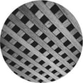 thumbnail image 1 of Ahgly Company Machine Washable Indoor Round Transitional Dark Gray Black Area Rugs, 6' Round, 1 of 7