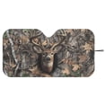 thumbnail image 3 of Xixirimido Car Windshield Sun Shade Foldable Sun Visor for Front Window Sunshade Universal Fit Most Truck SUV Vans Car Interior Accessories, Forest Camo Hunting Deer, 3 of 8