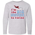 thumbnail image 3 of Inktastic I'm the Big Brother to Twins. Long Sleeve Youth T-Shirt, 3 of 5